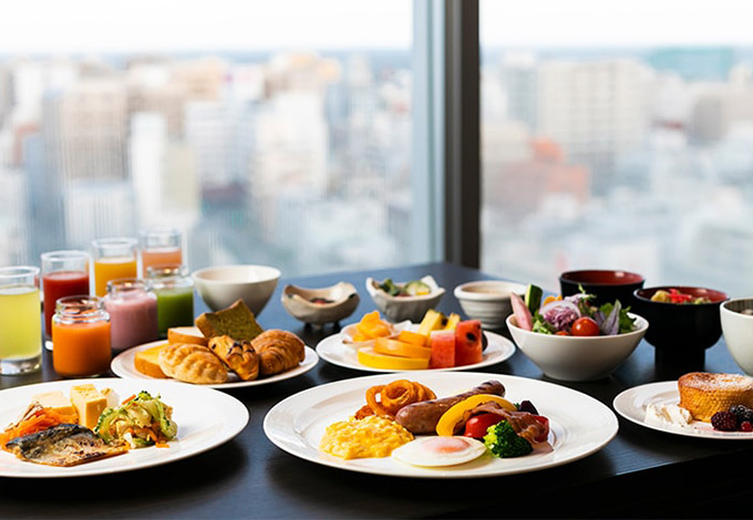 和洋食ビュッフェ朝食付き